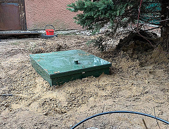 Монтаж септика Топас 5 в СНТ Гея