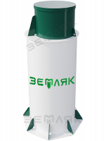 Кессон пластиковый ЗЕМЛЯК 960x2500 Long (муфта 159)