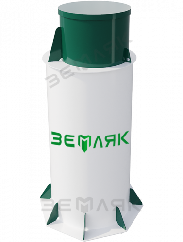 Кессон пластиковый ЗЕМЛЯК 960x2500 Long (муфта 159)