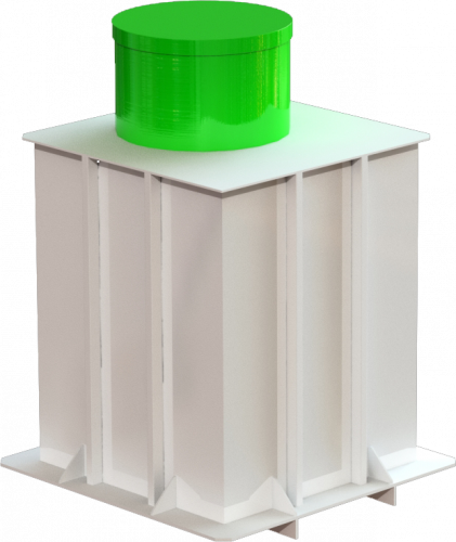 Кессон пластиковый Био-С 15 (1500х2000) квадратный