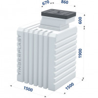 Пластиковый погреб Тингард Т1500