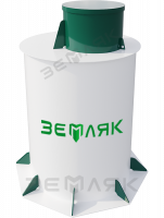 Кессон пластиковый ЗЕМЛЯК 1500x2000 Middle (муфта 133)