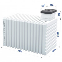 Пластиковый погреб Тингард Т3500