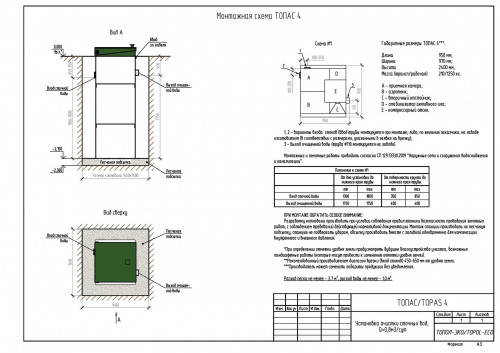 Септик ТОПАС 4