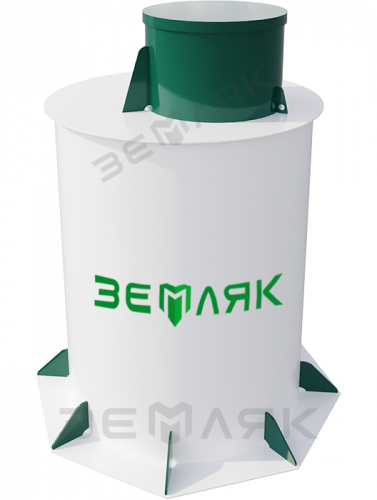 Кессон пластиковый ЗЕМЛЯК 1200x2250 Long (муфта 133)