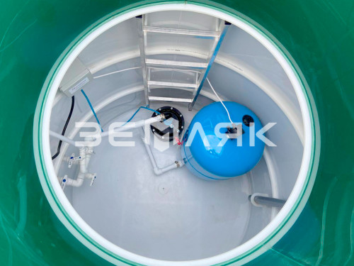 Кессон пластиковый ЗЕМЛЯК 960x2250 Middle (без муфты)